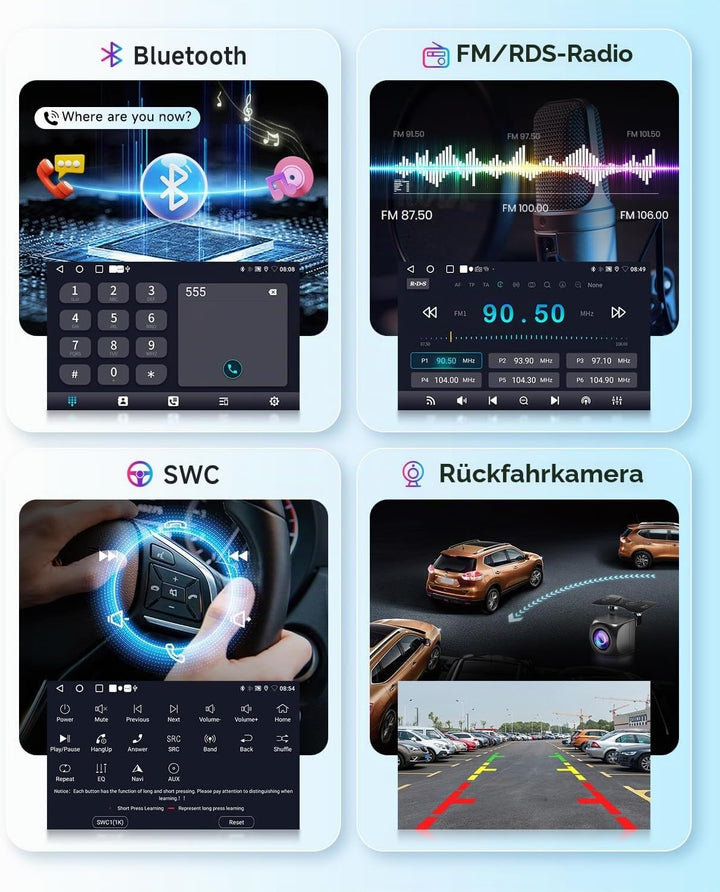 VECHTEL Autoradio 2G+64G Android 15 für Suzuki Swift 2011-2017 Suzuki Ertiga 2012-2017, 9 Zoll HD 2.