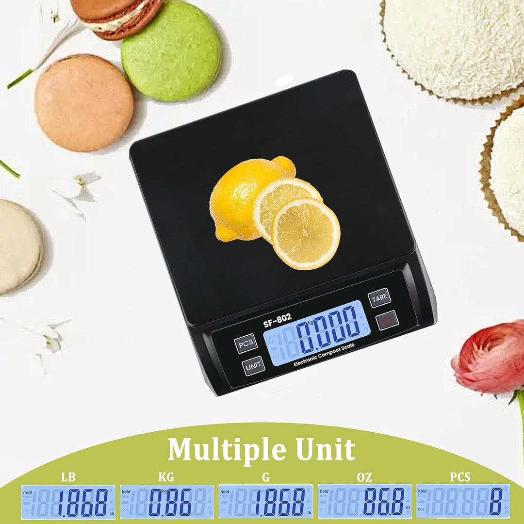 Waage küchenwaage gross Edelstahl Digitalwaage 30 kg Food Scale mit LCD Display Obstwaage Digitale K