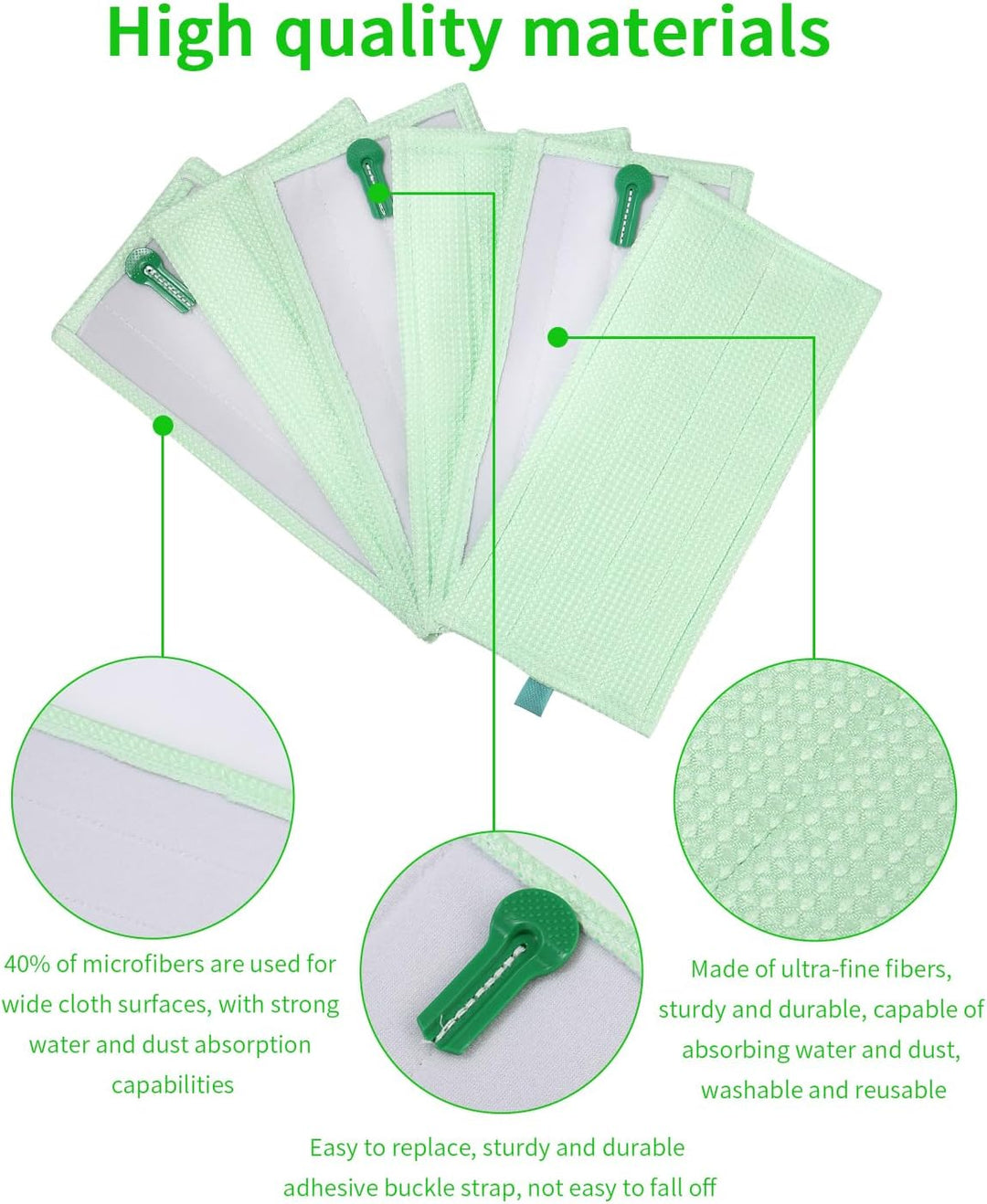 6 Stück Ersatz Mikrofaser Bodenwischer Pads,Reinigungstuch für Vorwerk Hartboden MF600 SP600 SPB100