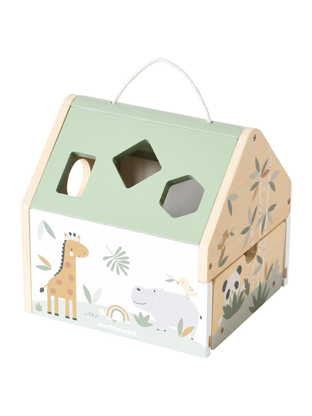 Vertbaudet VERTBAUDETBauernhof-Steckspiel aus Holz FSCmehrfarbig/pandafreunde