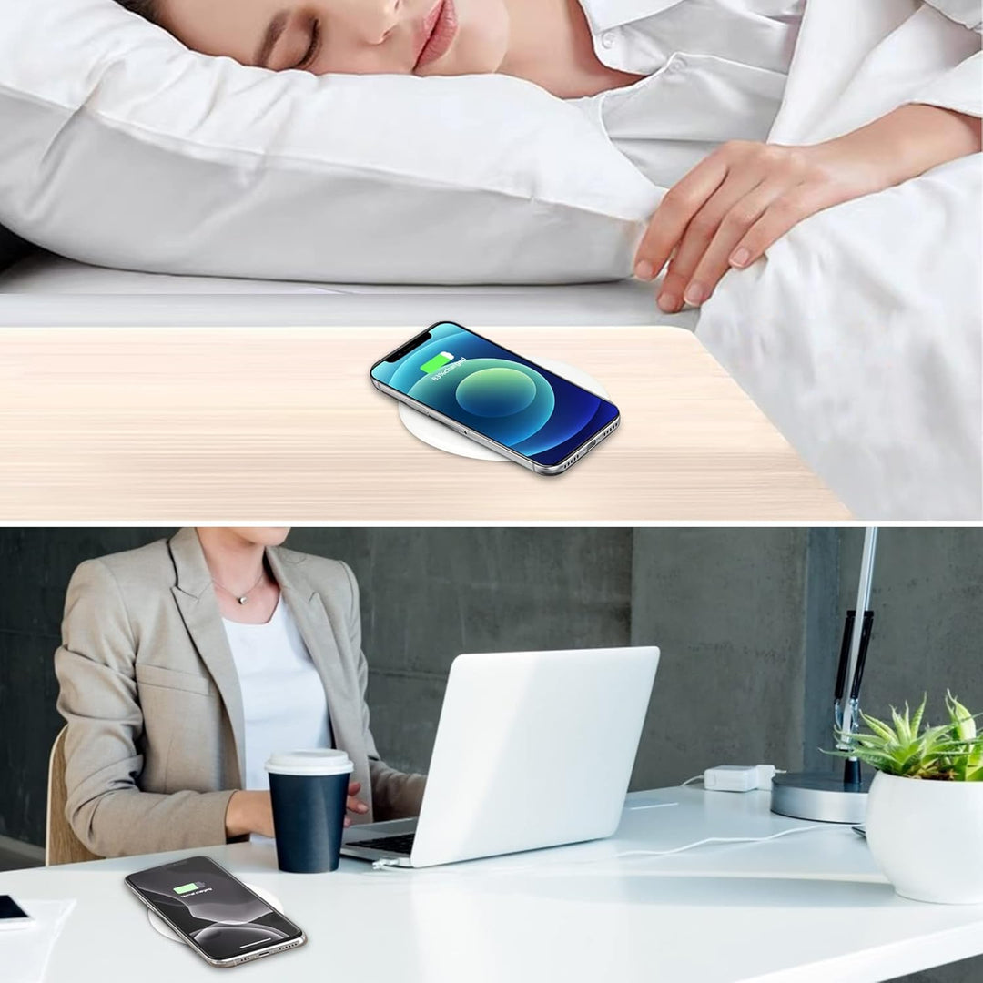 Wireless Charger, JE Make IT Simple Fast Kabelloses Ladegerät Induktive Ladestation Einbau von Furni
