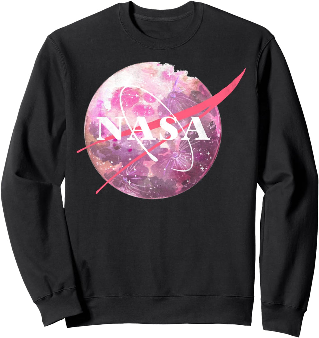 NASA Logo Planet Watercolors Poster Sweatshirt