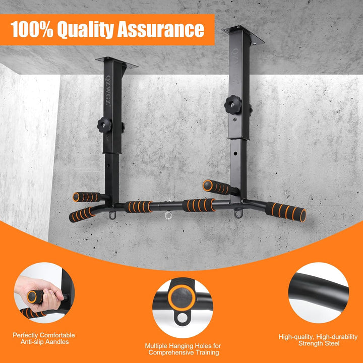 Höhenverstellbare Klimmzugstange für die Decke, robuste Klimmzugstange, Balkenhalterung, Klimmzugsta