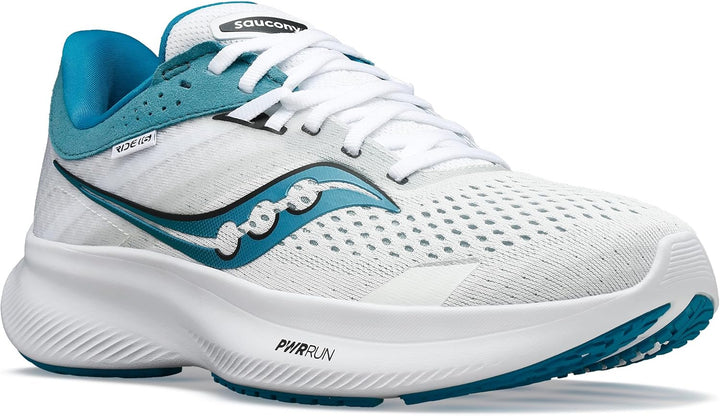 Saucony Damen Ride 16 Sneaker 36 EU Weiss Tinte, 36 EU Weiß Tinte