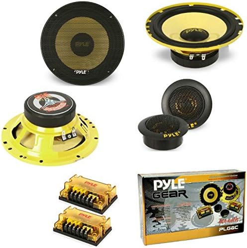 Pyle 1 kit 2 Wege PLG6C Lautsprecher 6,5" 16,5 cm 200 watt rms und 400 watt max impedanz 4 ohm mit w
