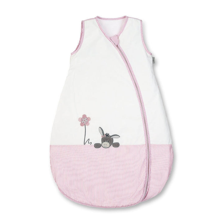 Sterntaler Sommer-Schlafsack für Kleinkinder, Reissverschluss, Grösse: 90, Emmi Girl, Weiss/Rosa Emm