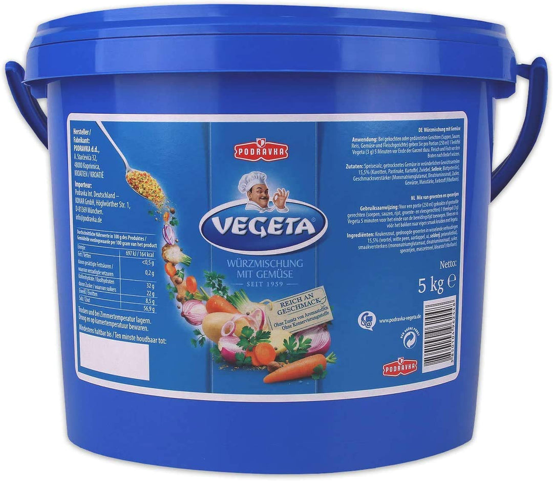 Podravka Vegeta Gewürzmischung, 5kg Eimer 5 kg (1er Pack), 5 kg (1er Pack)
