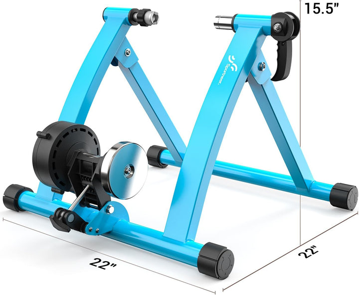 Fahrradtrainer, Sportneer Heimtrainer, Magnetbremse, 6 Widerstandseinstellungen mit Geräuschreduzier