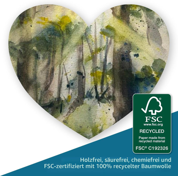 Wanderings Weisse Papierumschläge - Handgemachte Umschläge Mit Rauer Kante - 25 Stück - Für Grusskar