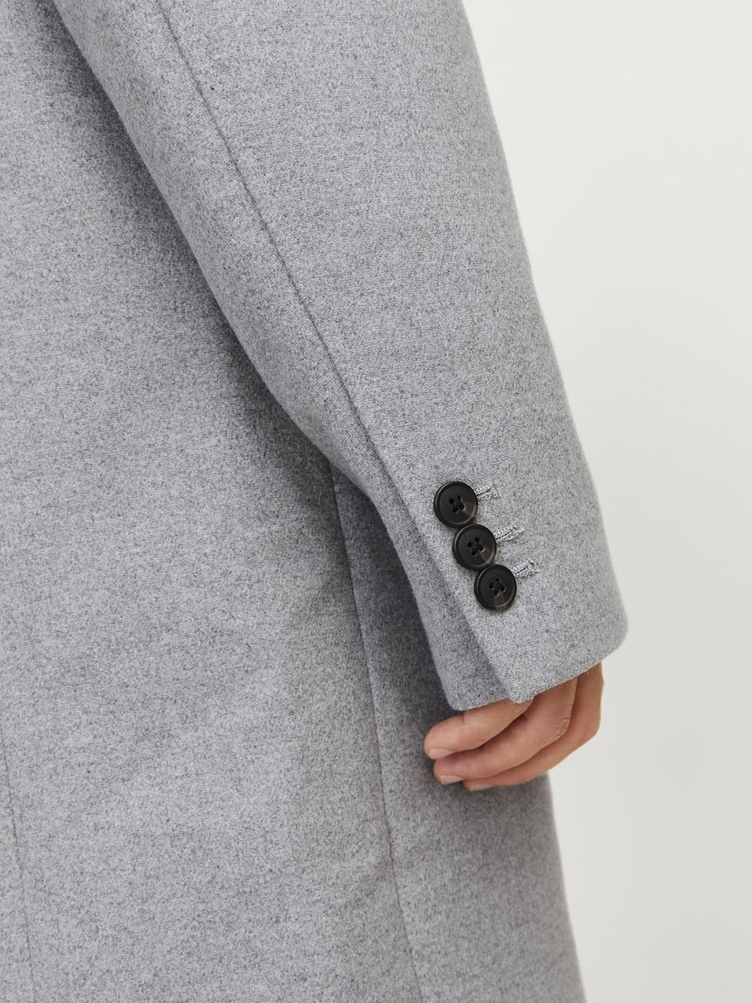 JACK & JONES Herren Jjemorrison Wool Coat Sn Wollmantel XS Greige, XS Greige