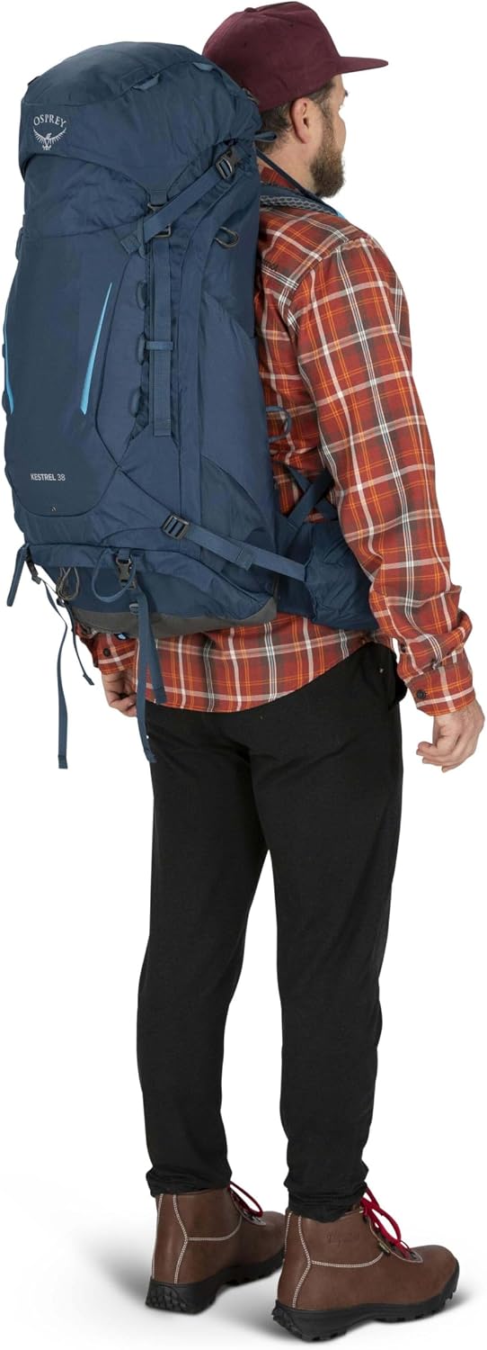 Osprey Europe Herren Kestrel 38 Backpack Schwarz L-XL, Schwarz L-XL