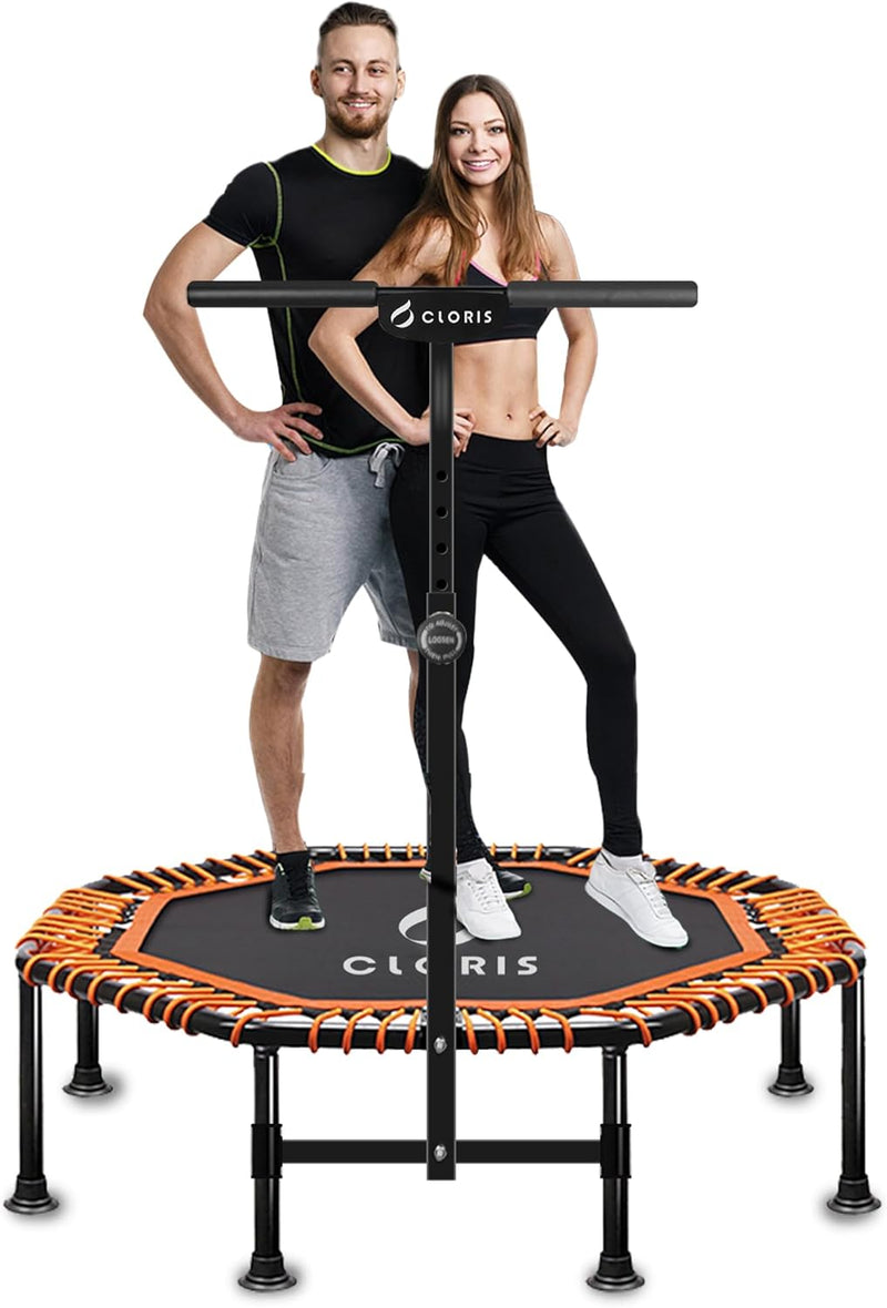 CLORIS 101,6 cm faltbares Fitness-Trampolin – maximale Belastung 400lb, Mini-Rebounder mit verstellb