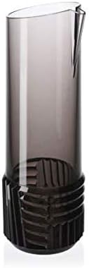 Kartell Trama Karaffe, Thermoplastisches Technopolymer, Grau, 30,5 x 10 cm Caraffa Fumè, Caraffa Fum