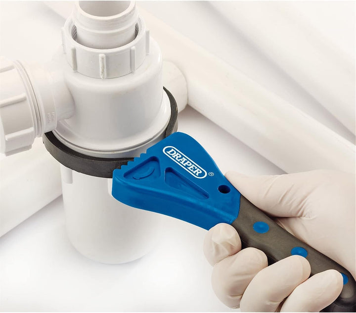 Draper 43863 Bandschlüsselsatz 2-teilig mit Softgrip-Griffen 1 Blau, 1 Blau