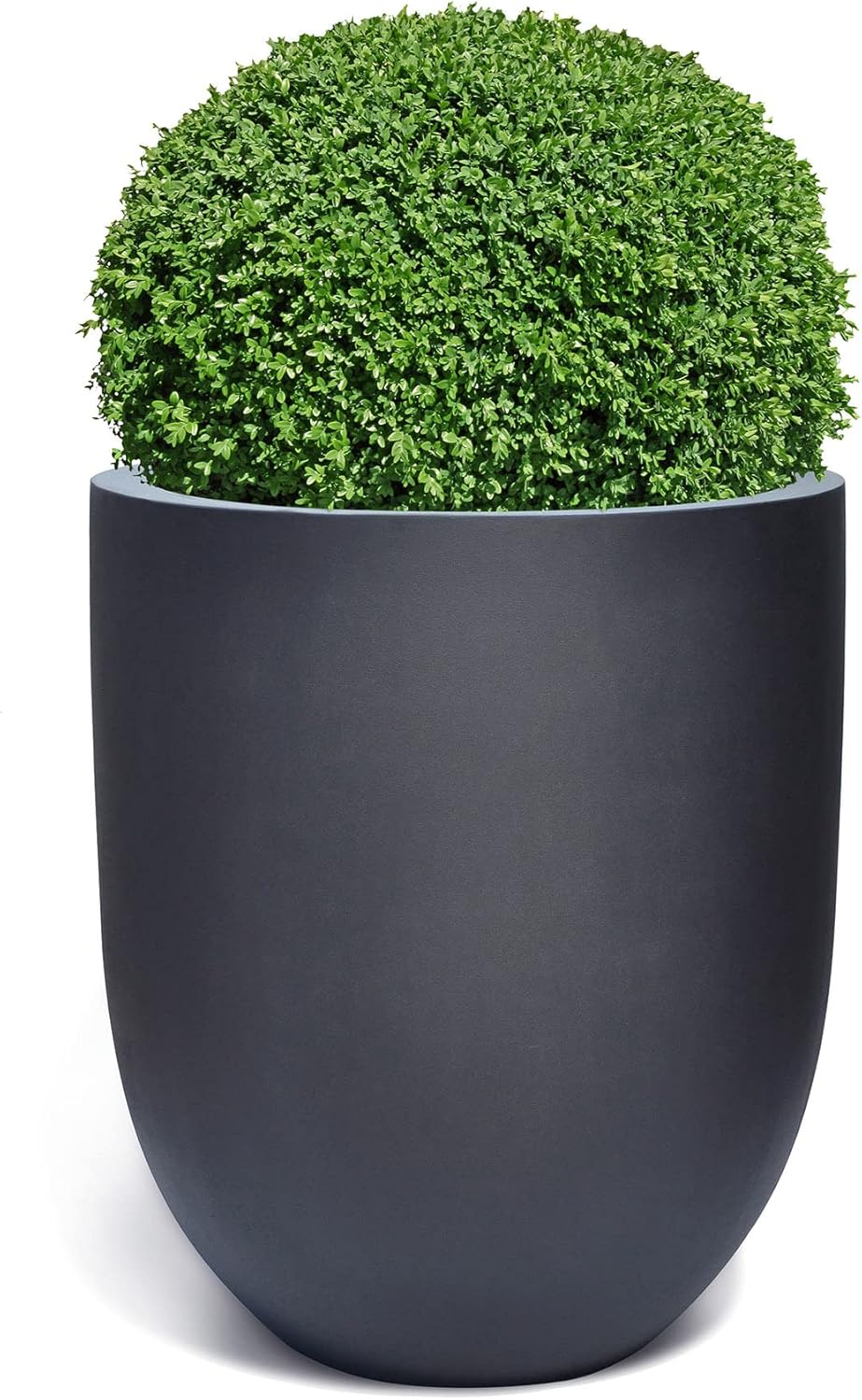 ESCHBACH® Pflanzkübel Tall Egg Pot 70 Anthrazit Schwarz Rund XL * 68 x 80 x 80 cm * 10 Jahre Garanti