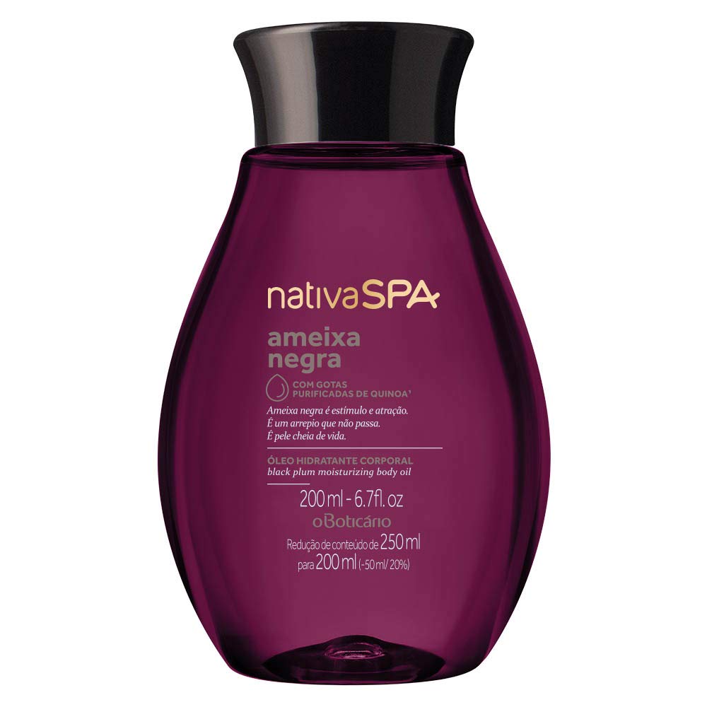 Boticario - Linha Nativa Spa (Ameixa Negra) - Oleo Hidratante Corporal 200 Ml - (Boticario - Nativa