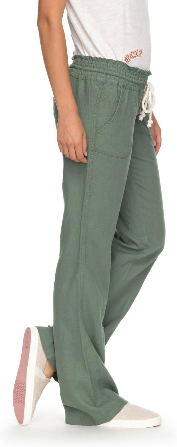 Roxy Damen Oceanside Hose, L Olivgr&#xFC;n