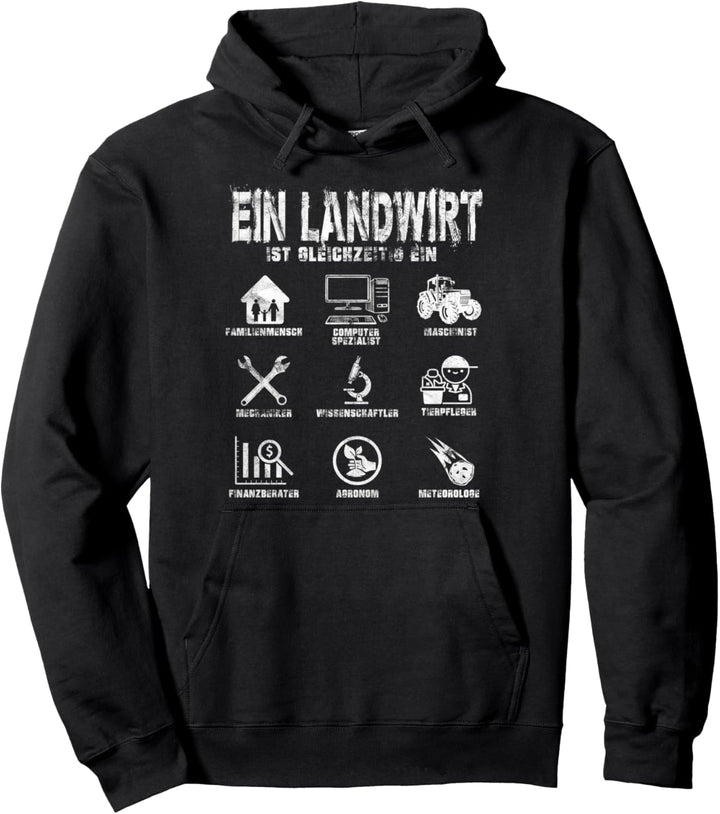 Ein Landwirt Ist Gleichzeitig Landwirtschaft Bauer Geschenk Pullover Hoodie