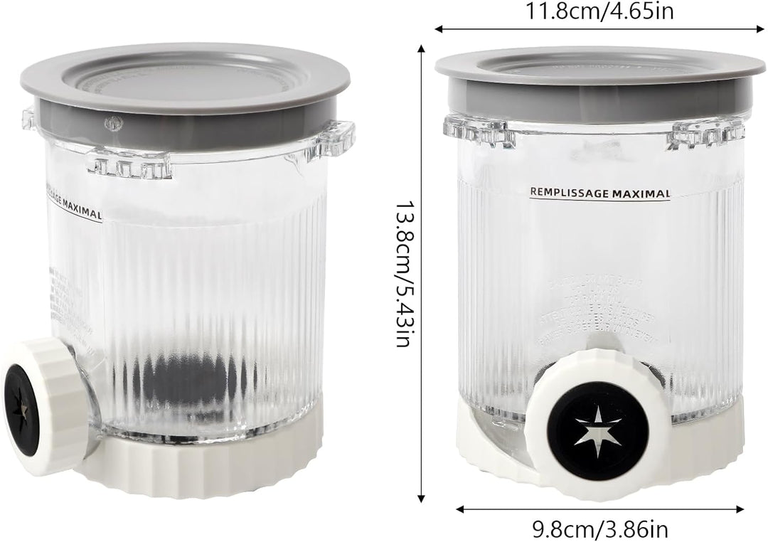 2er-Ninja Creami Swirl Behälter für Ninja Creami Swirl Pints und Deckel, Eisbehälter Kompatibe