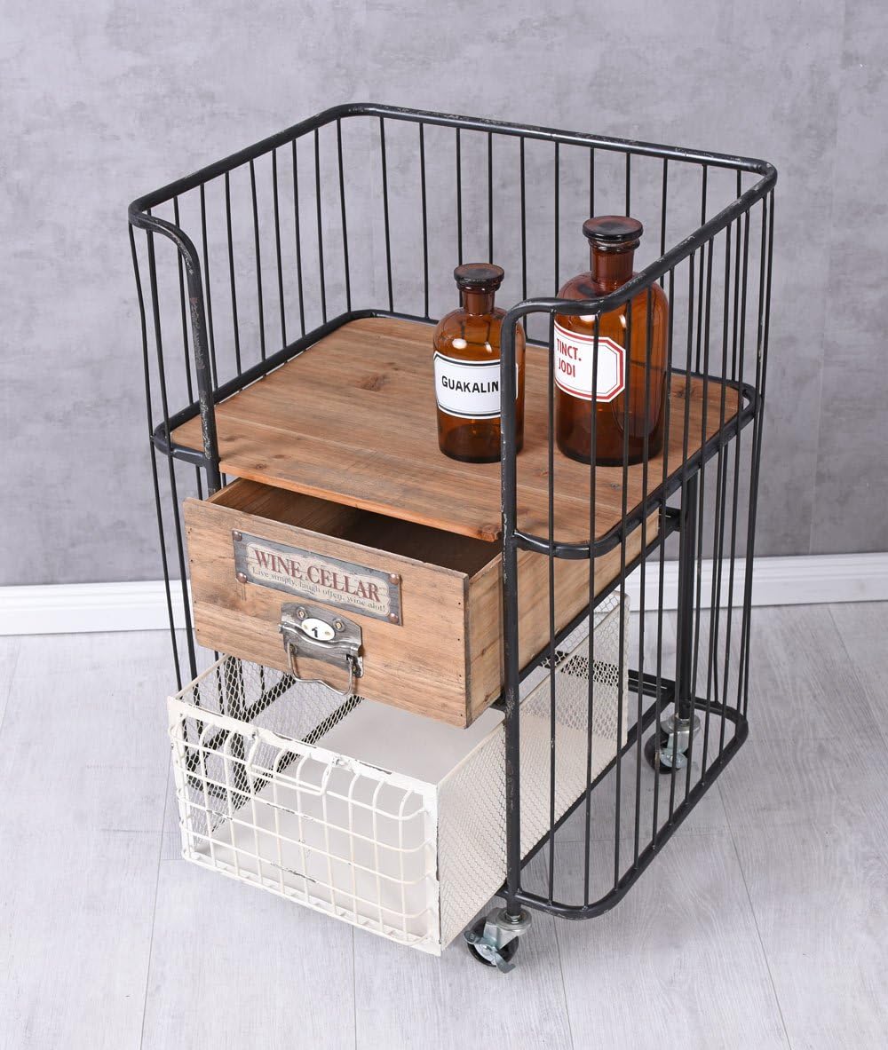 Barwagen Vintage Servierwagen Trolley Table Teewagen Art Deco Hausbar lof009 Palazzo Exklusiv