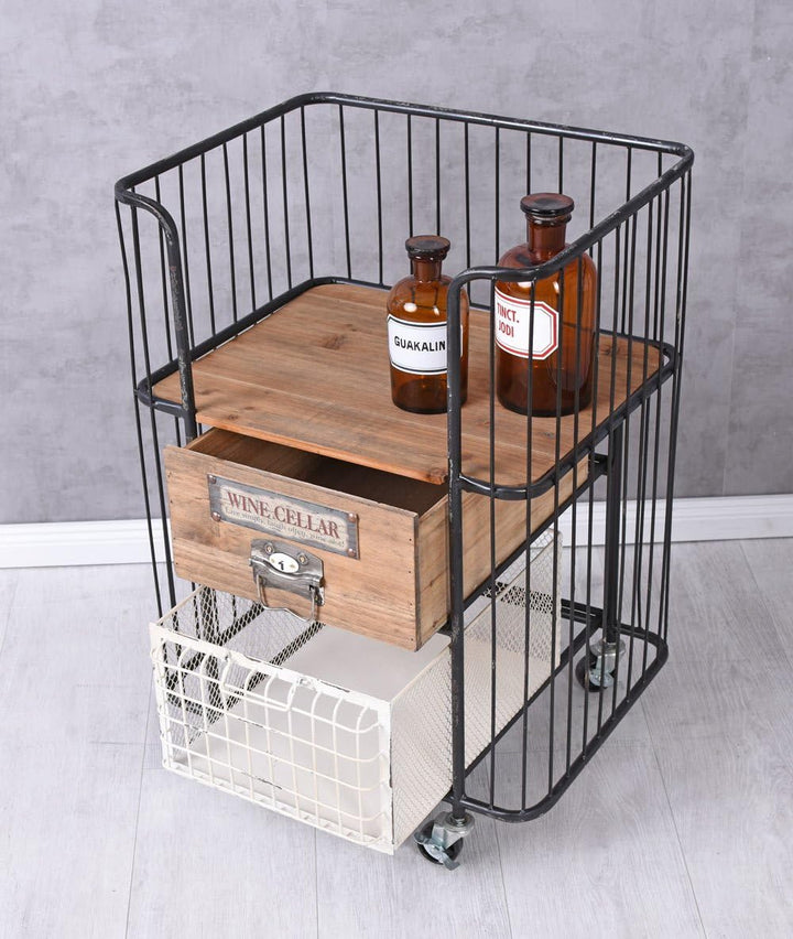 Barwagen Vintage Servierwagen Trolley Table Teewagen Art Deco Hausbar lof009 Palazzo Exklusiv