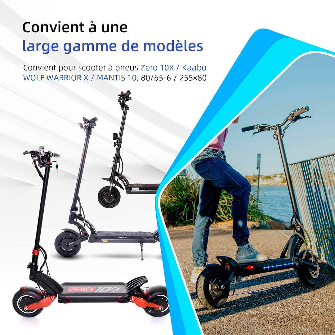 Ulip 10 x 3/255 x 80 (80/65-6) Reifen für Elektroroller, 10 Zoll, Ersatzreifen, vorne oder hinten, f