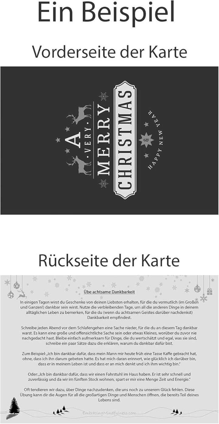 Adventskalender 2025 - Adventskalender der Achtsamkeit - 24 Achtsamkeitsübungen im Glas um die Vorwe