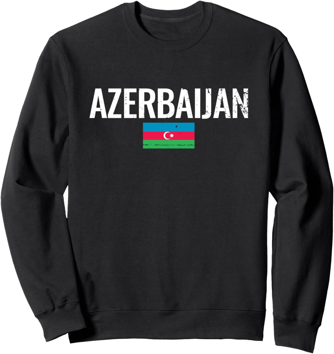 Aserbaidschan Azerbaijan Flagge Aserbaidschaner Sweatshirt
