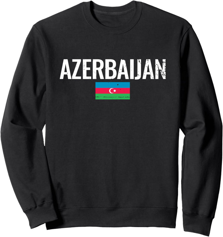 Aserbaidschan Azerbaijan Flagge Aserbaidschaner Sweatshirt