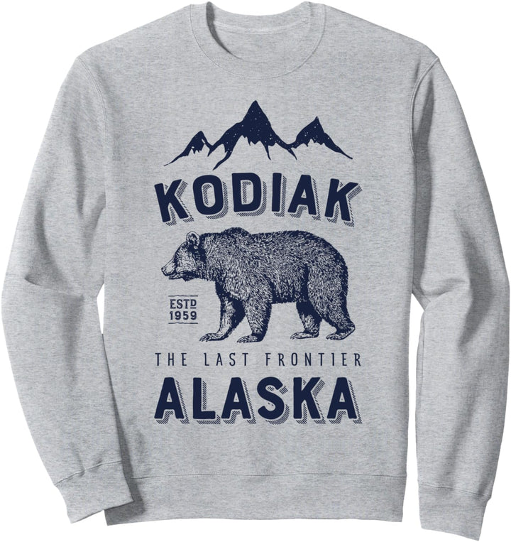 Kodiak Alaska T-Shirt Bear The Last Frontier Bears Vintage Sweatshirt