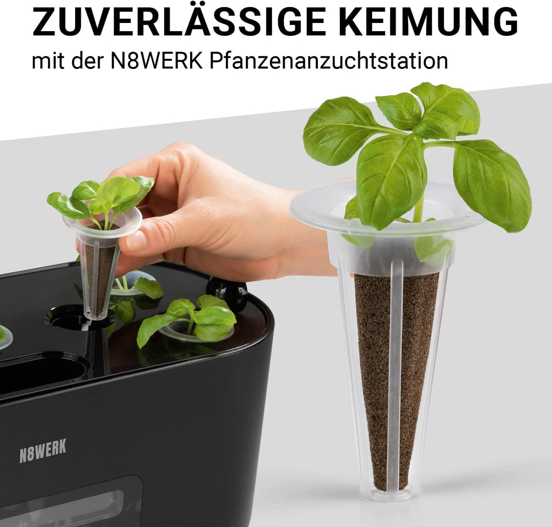 Ersatzset Anzuchtsystem | Set mit 28 Pflanzschwämmen und 28 Samentöpfen | Hydroponische Anzuchtsyste