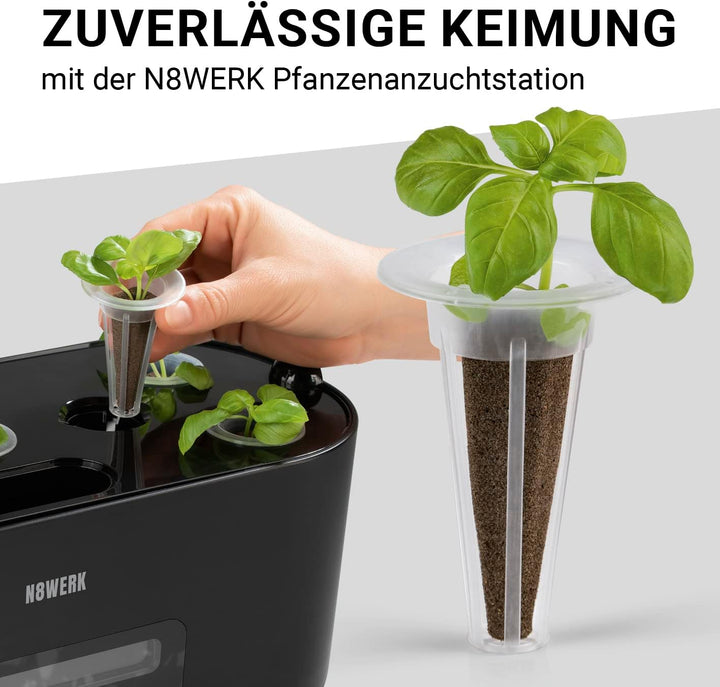 Ersatzset Anzuchtsystem | Set mit 28 Pflanzschwämmen und 28 Samentöpfen | Hydroponische Anzuchtsyste