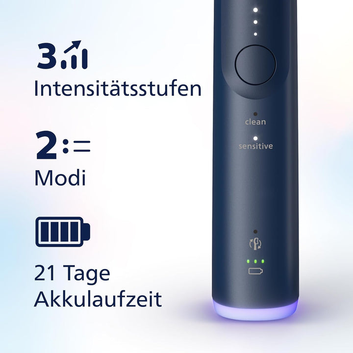 Philips Sonicare 6100 elektrische Zahnbürste, Schallzahnbürste mit 2 Putzmodi und 3 Intensitätsstufe