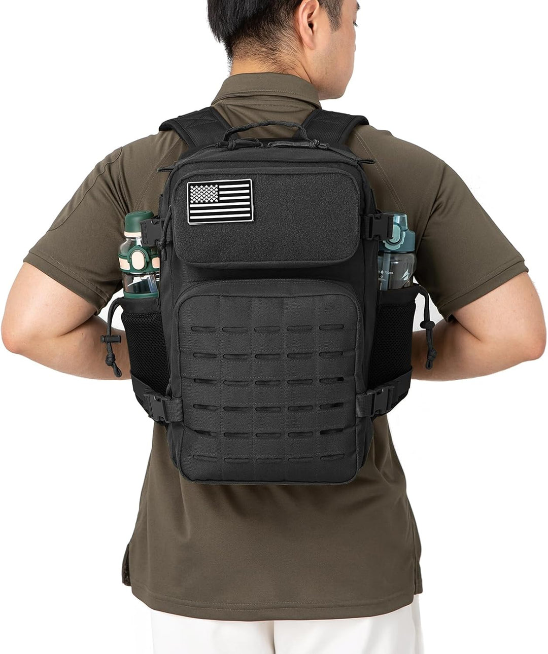 QT&amp;QY Taktischer MilitäR Rucksack Herren Gross 25l/35l/45L Bundeswehr Rucksack 3 Tage Molle Armee Ru