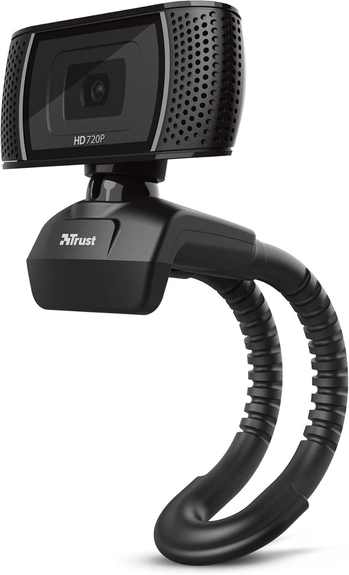 Trust Trino HD Webcam mit Mikrofon, 1280 x 720, 30 FPS, PC Kamera & Hama PC Lautsprecher Sonic Mobil