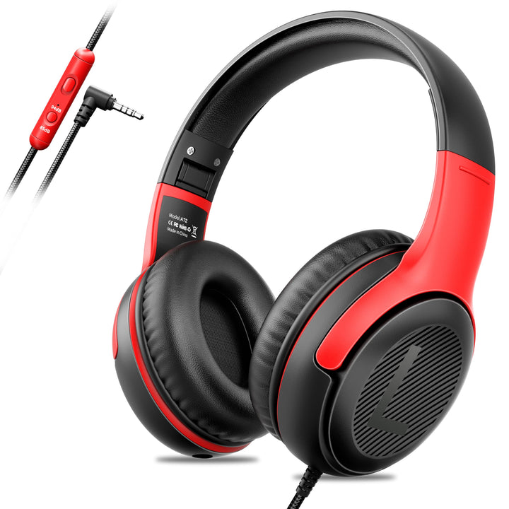 awatrue Kinder Kopfhörer, Kinderkopfhörer mit Kabel, Over Ear Kopfhörer Kinder für Schule/Reisen/PC/