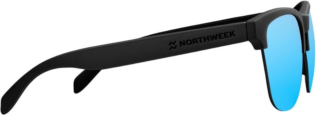 Hawkers Unisex GRAVITY SUNGLASSES Matte Black / Sky Blue Einheitsgrösse, Matte Black / Sky Blue Einh