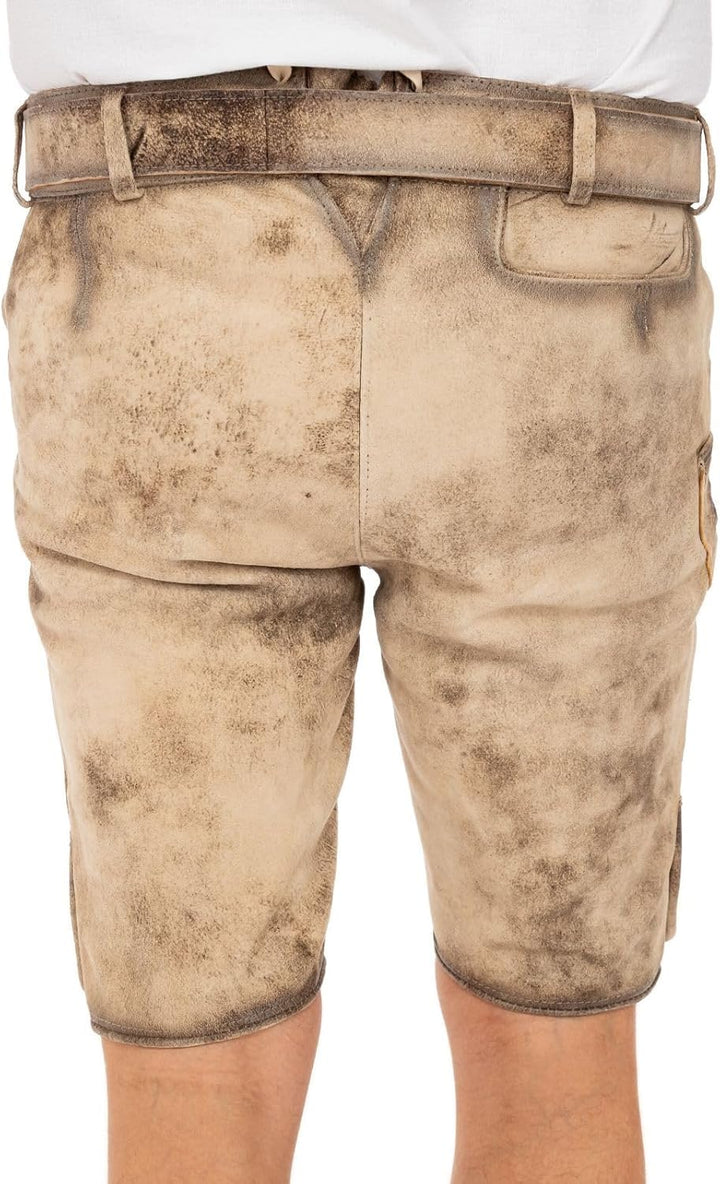 Maddox Herren Lederhose Ronn 46 Antik - Birke, 46 Antik - Birke