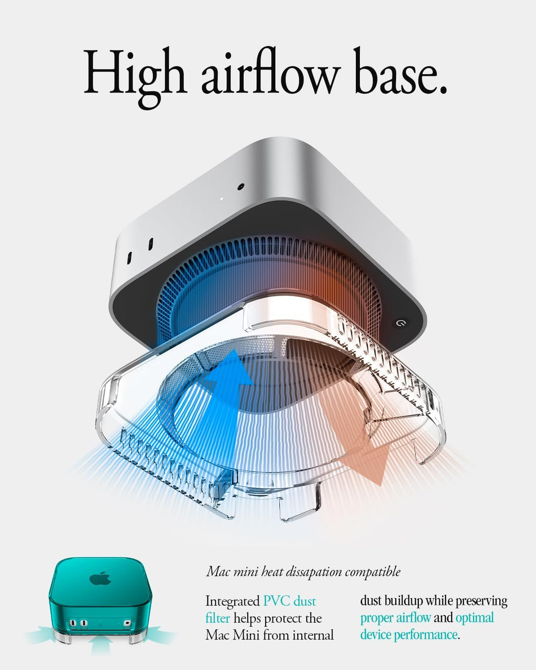 Spigen Classic C1 Hülle mit eingebautem Luftfilter Ständer Entwickelt für Mac mini M4 / M4 Pro Chip