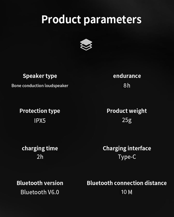 GKEAPZA Knochenleitungskopfhörer mit Bluetooth 6.0, IPX5, schweissresistente Sport-Ohrhörer, geeigne