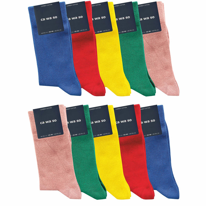 Socken für Damen & Herren im 10er-Set | Ohne drückende Naht | Bequemes & weiches Material (80% Baumw