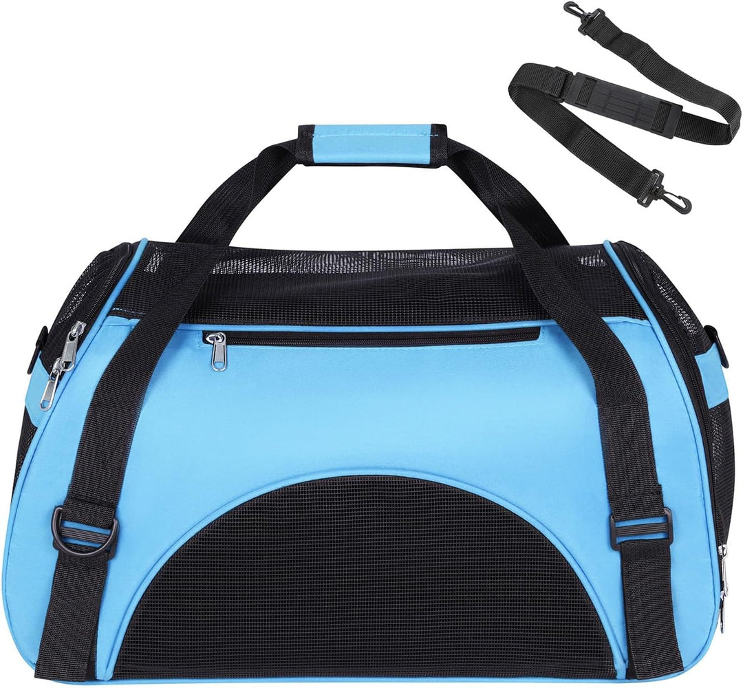 Hundetasche Netzgewebe Atmungsaktiv Katzentransportbox Faltbar Hundetragetasche Waschbar Matte Klein