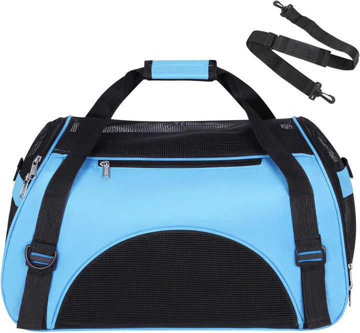 Hundetasche Netzgewebe Atmungsaktiv Katzentransportbox Faltbar Hundetragetasche Waschbar Matte Klein