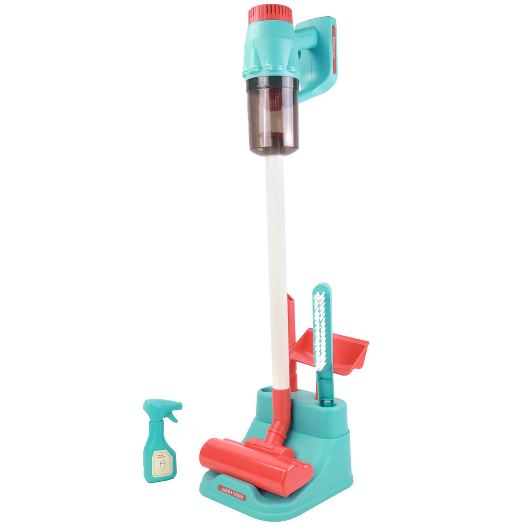 Kabelloser Staubsauger mit Zubehör - Rollenspiel - 110401 - Blau - Kunststoff - Haushalt - Besen - K