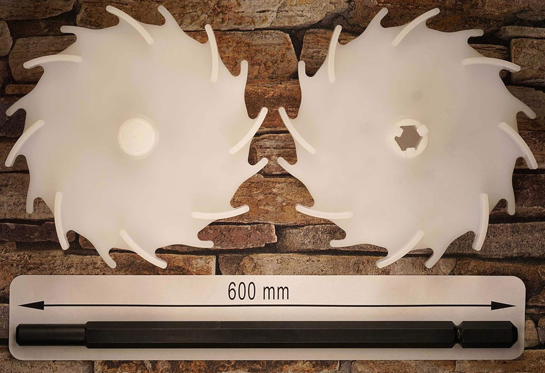 Dissolver Set - Farbrührer, Quirl, Mischer (2 Stück Dissolverscheiben 150 mm und 1 Stück Dissolverwe