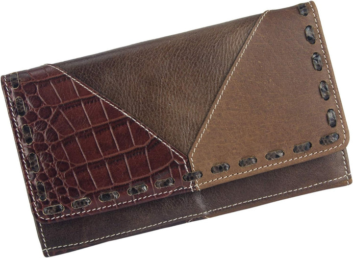 Sunsa Geldbörse. Damen Geldbeutel. Leder Portemonnaie mit RFID Schutz. Kleiner Brieftasche mit Kredi