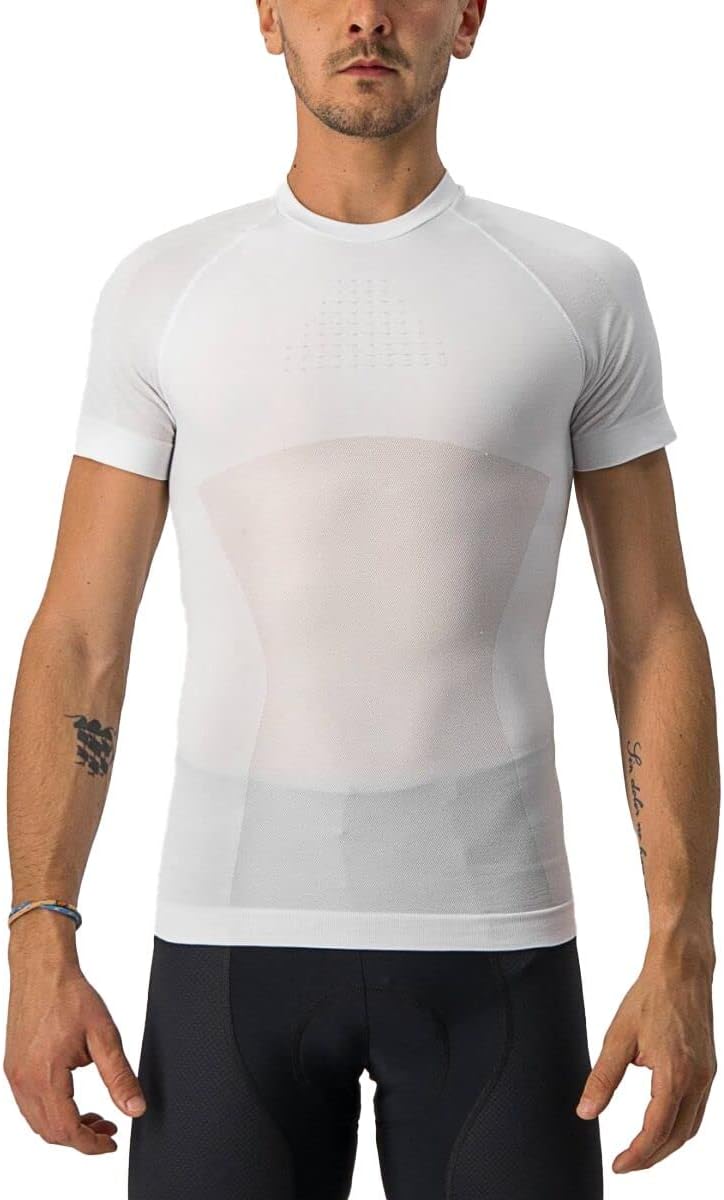 CASTELLI Herren Core Seamless Base Layer Ss Tights S-M Weiss Schwarz, S-M Weiss Schwarz
