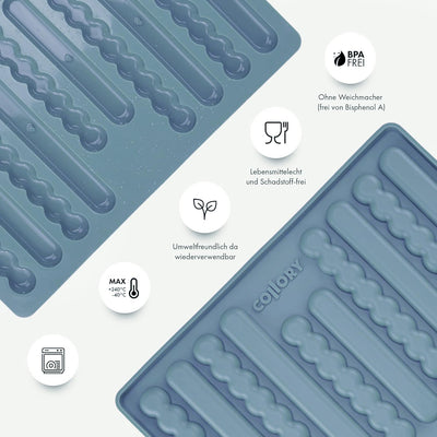 Collory® Silikon Backmatte Hundekekse Sticks (16 cm), Knabberstangen, Kaustangen als Hundesnack, Rie