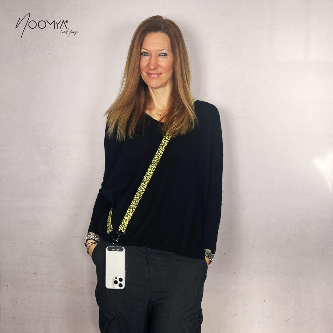 breite Handykette – Handyband universal zum Umhängen mit Adapter, Handy Band verstellbar & abnehmbar