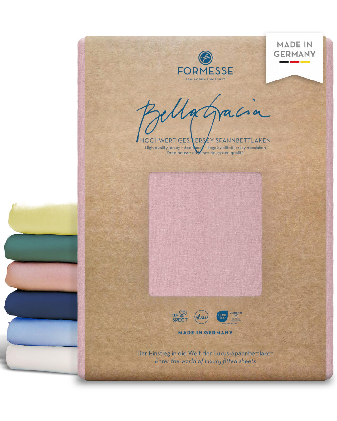 Formesse Bella Gracia Spannbetttuch Altrosé 90x190 - 100x220 90x190 - 100x220 cm Altrosé, 90x190 - 1